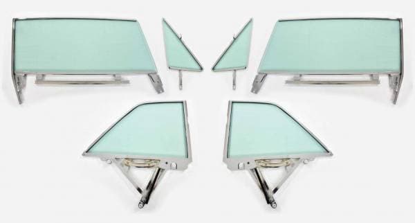 1963-1964 Buick / Chevrolet / Oldsmobile / Pontiac 2 Door Hardtop Assembled Side Set SSA-BCOP-63-64-2H