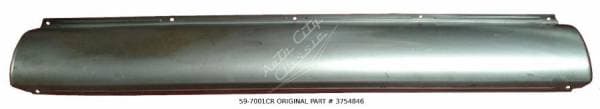 1959 Chevrolet Rear Center Bumper Valance Pan 59-7001CR