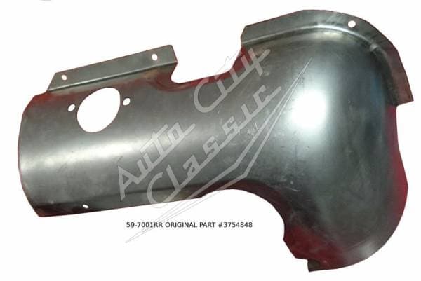 1959 Chevrolet Right Rear Bumper Valance Pan 59-7001RR