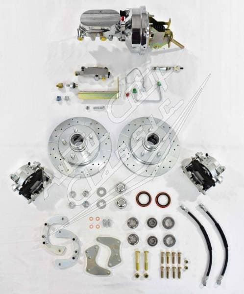 1961-1964 Ford Thunderbird Complete Front Disc Brake Conversion Kit- Chrome