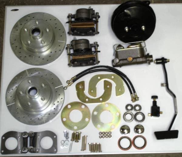1967-1970 Ford Mustang V8 or 6 Cylinder Spindles 5 Lug Complete Front Disc Brake Conversion Kit