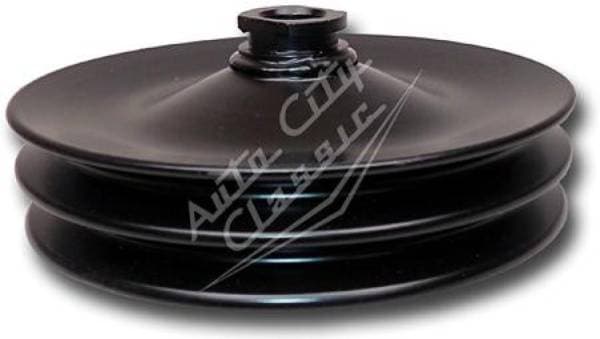 1954-1964 Chevrolet Black Power Steering Pump Keyed Pulley 5564PS-PULLEY-B