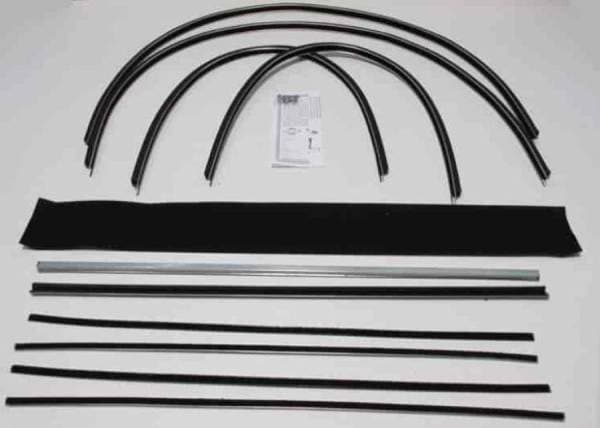 1955-1957 Chevrolet Nomad / Pontiac Safari Wagon Weatherstrip Fuzzy Kit FZ5557NMD