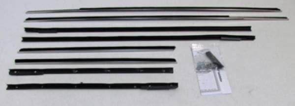 1963-1964 Chevrolet Impala 2 Door Hardtop Weatherstrip Fuzzy Kit FZ63642H