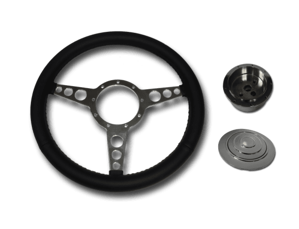 3 Spoke Black Flat Steering Wheel Kit SC1431-R/S