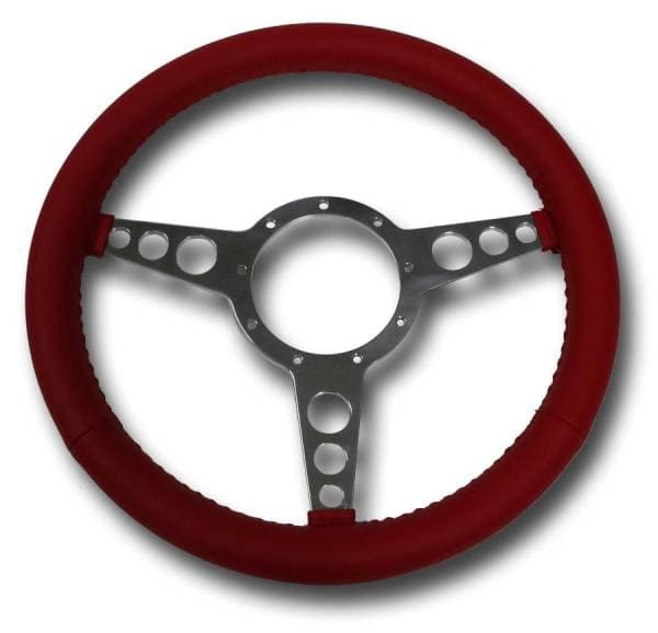 3 Spoke Red Flat Steering Wheel SC1433
