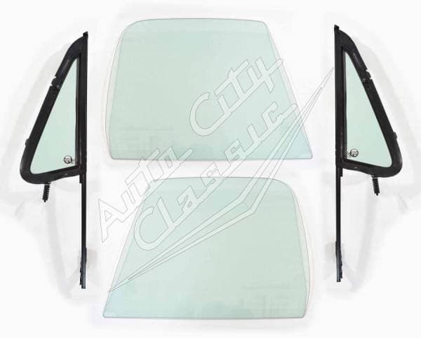 1981-1989 Chevrolet/ GMC Pickup, Suburban and Utility Post Assembled Side Glass Set SSAP-CVY-81-89-PU